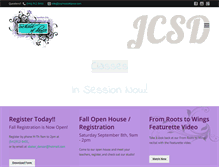 Tablet Screenshot of jcschoolofdance.com